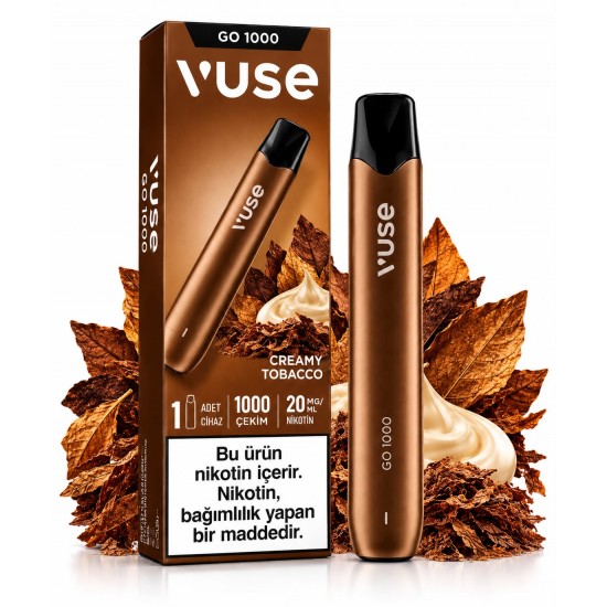 Vuse GO 1000 Creamy Tobacco – 1000 Çekim Kullan-At